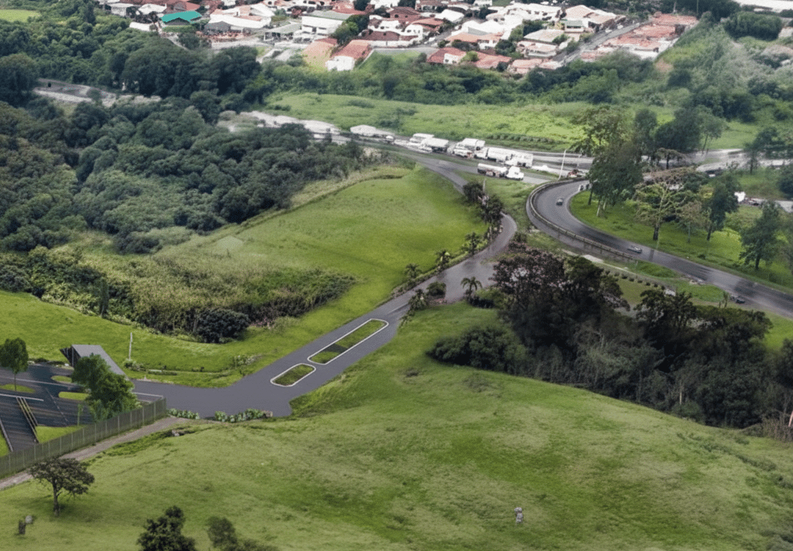 vista aerea de terreno