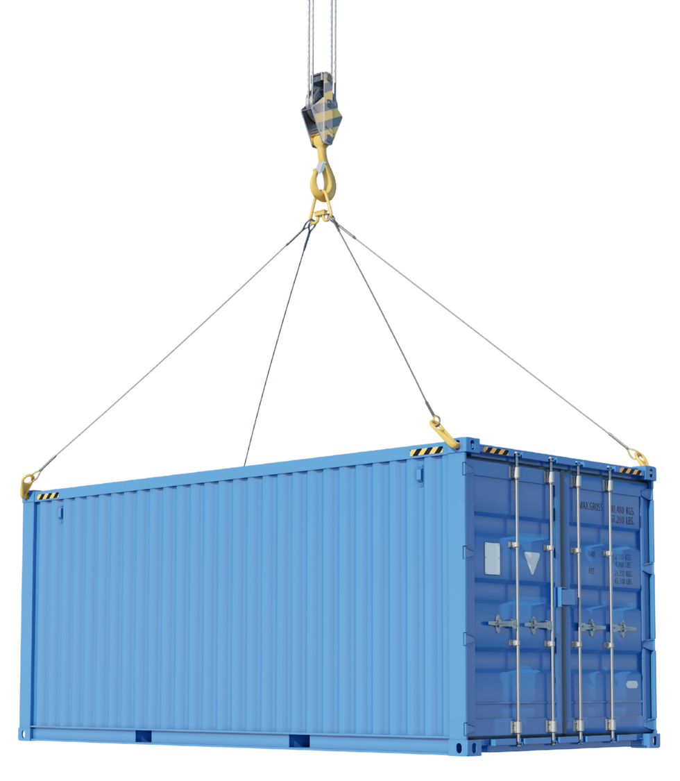 container azul